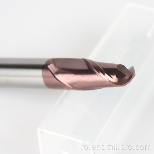 Carbidul solid 2 Flutes Ball End Mill